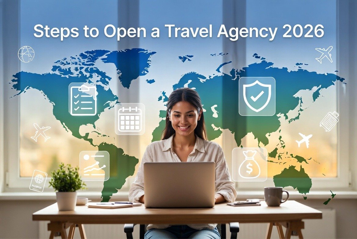 steps to open a travel agency  